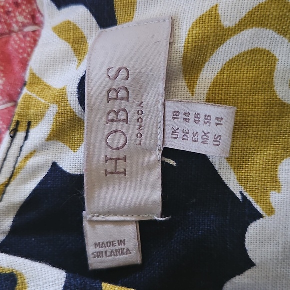 Hobbs London Twitchill Printed Sleeveless Dress Size 14 - Picture 4 of 6